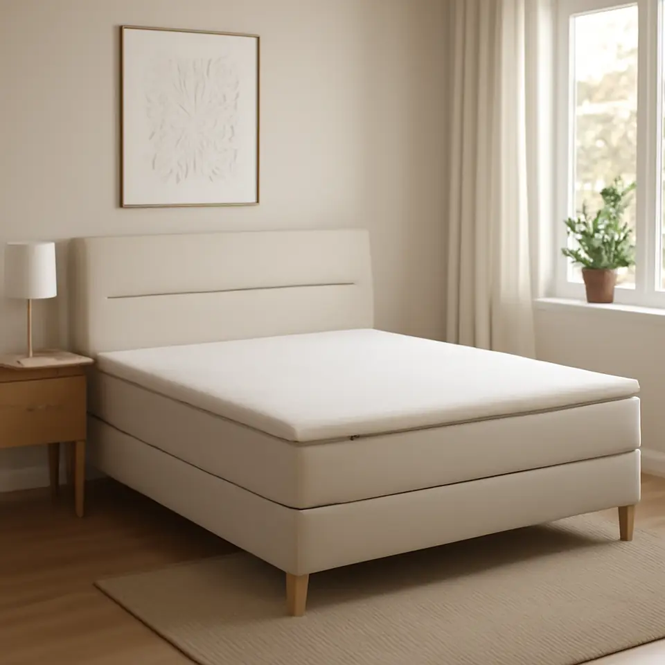 Møbelmontering HEMFJÄLLET Kontinentalseng, Valevåg fast/medium/Nisseholm Odensvi lys beige, 180×200 cm | Samling af Møbler i Rødovre & Kbh