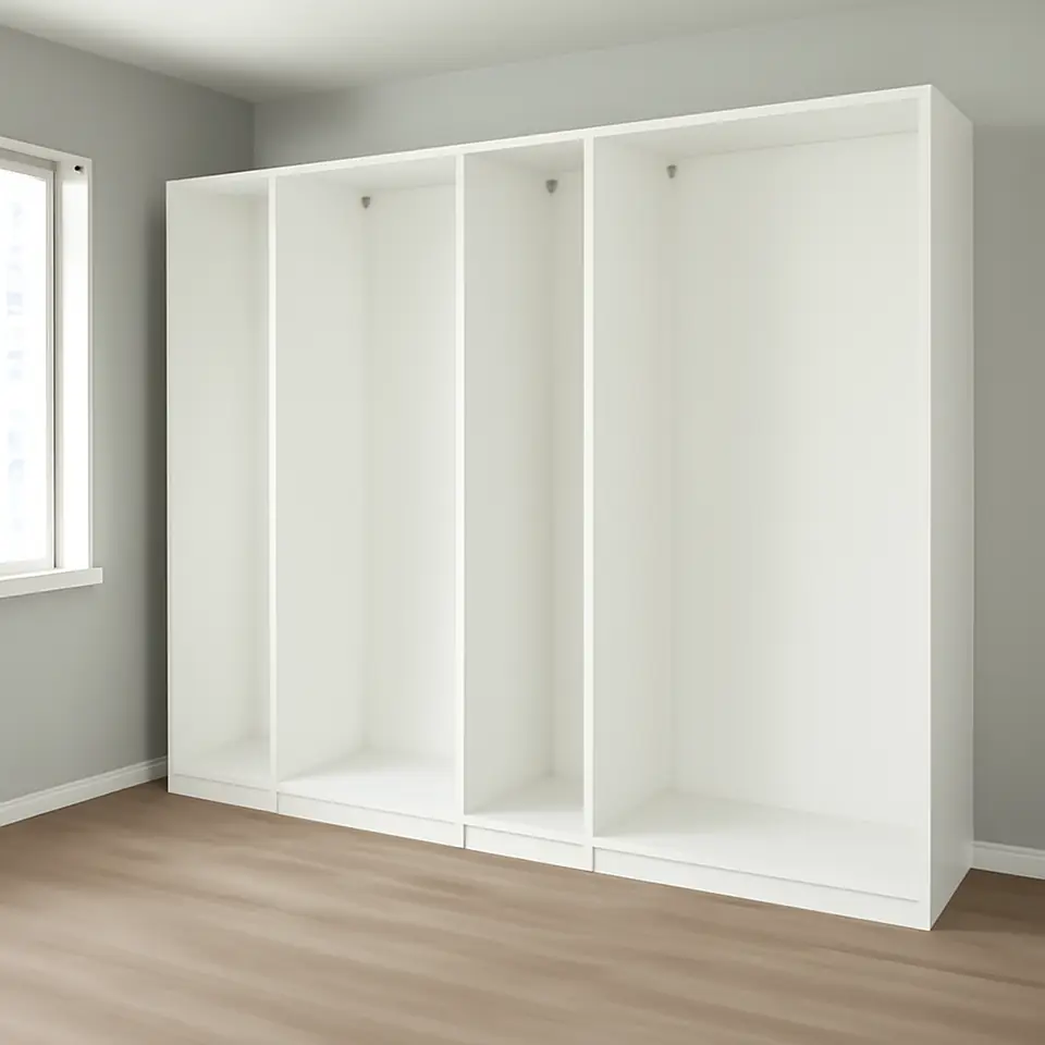 Møbelmontering PAX 4 garderobestel, hvid, 300x58x236 cm | Billig & Hurtig i København