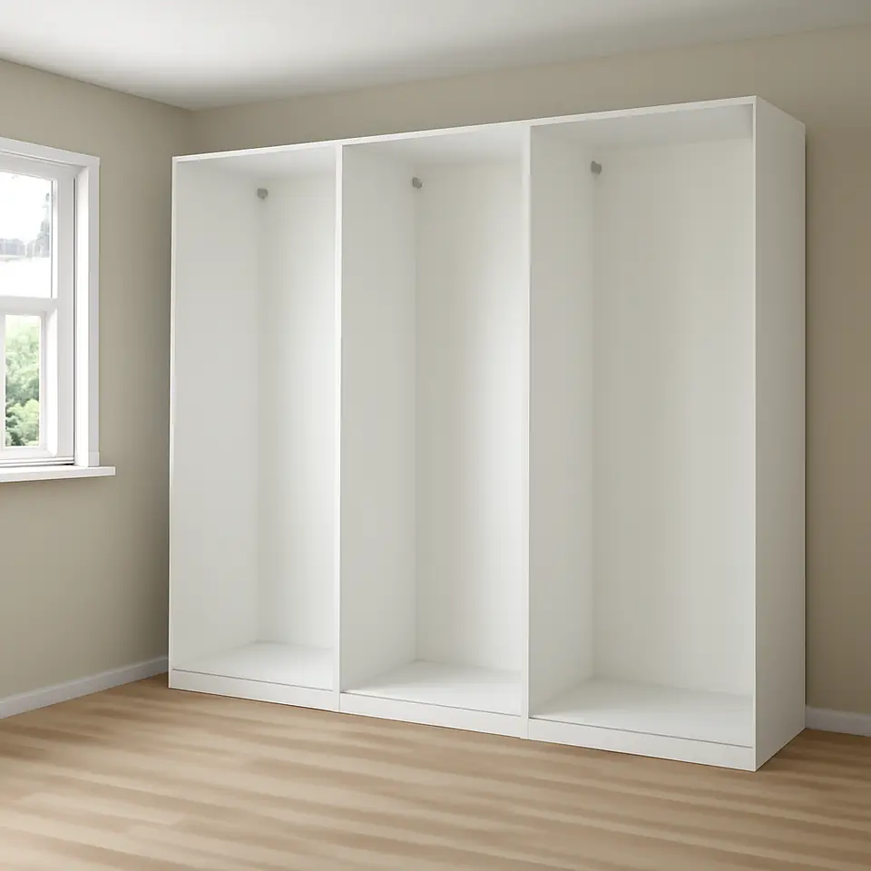 Møbelmontering PAX 4 garderobestel, hvid, 250x58x236 cm | Få et tilbud i dag