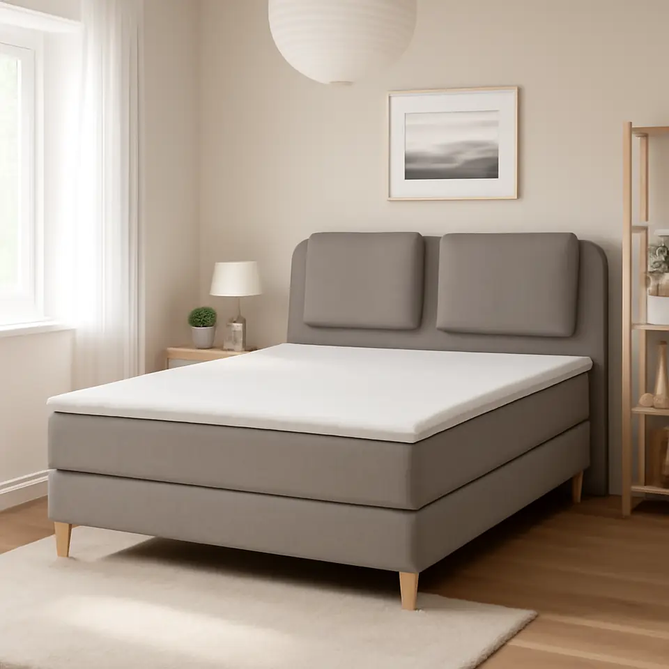 Møbelmontering LILLFJÄLLET Kontinentalseng, Valevåg fast/medium/Nisseholm Tibbleby beige, 160×200 cm | Få et tilbud i dag