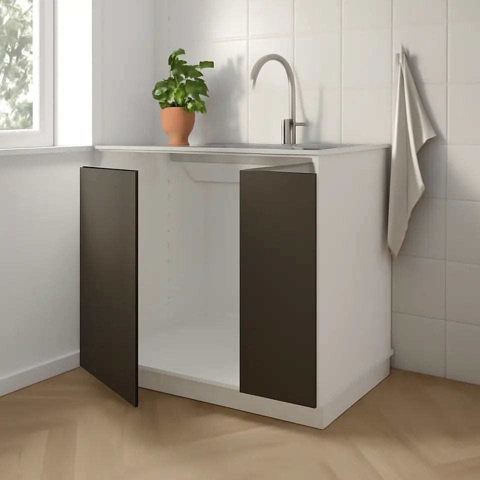 Møbelmontering METOD Underskab t TALLSJÖN vask, hvid/Havstorp brun-beige, 80×60 cm | Professionel Møbelmontør