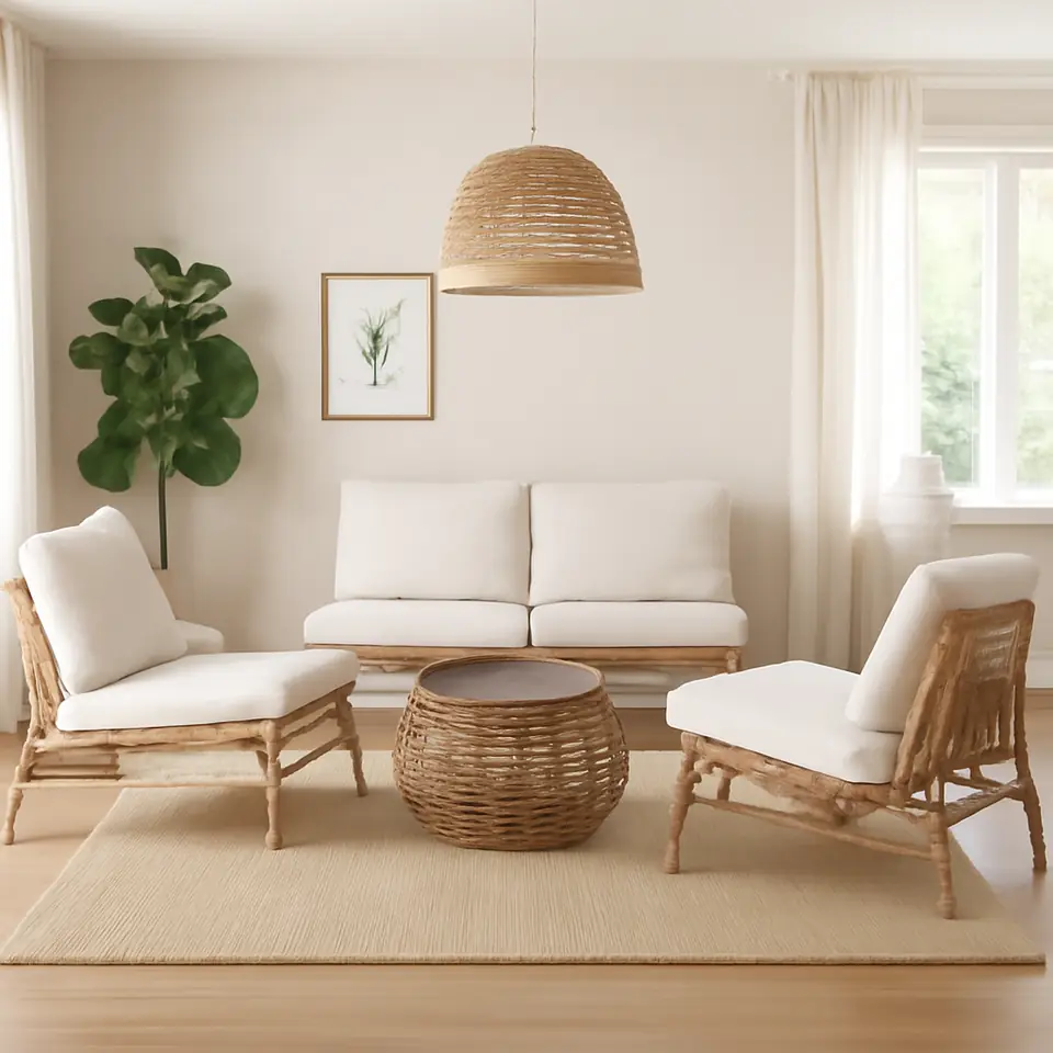 Møbelmontering TVARÖ 4-pers. møbelsæt, ude, brun/Frösön/Duvholmen beige | Billig & Hurtig i København