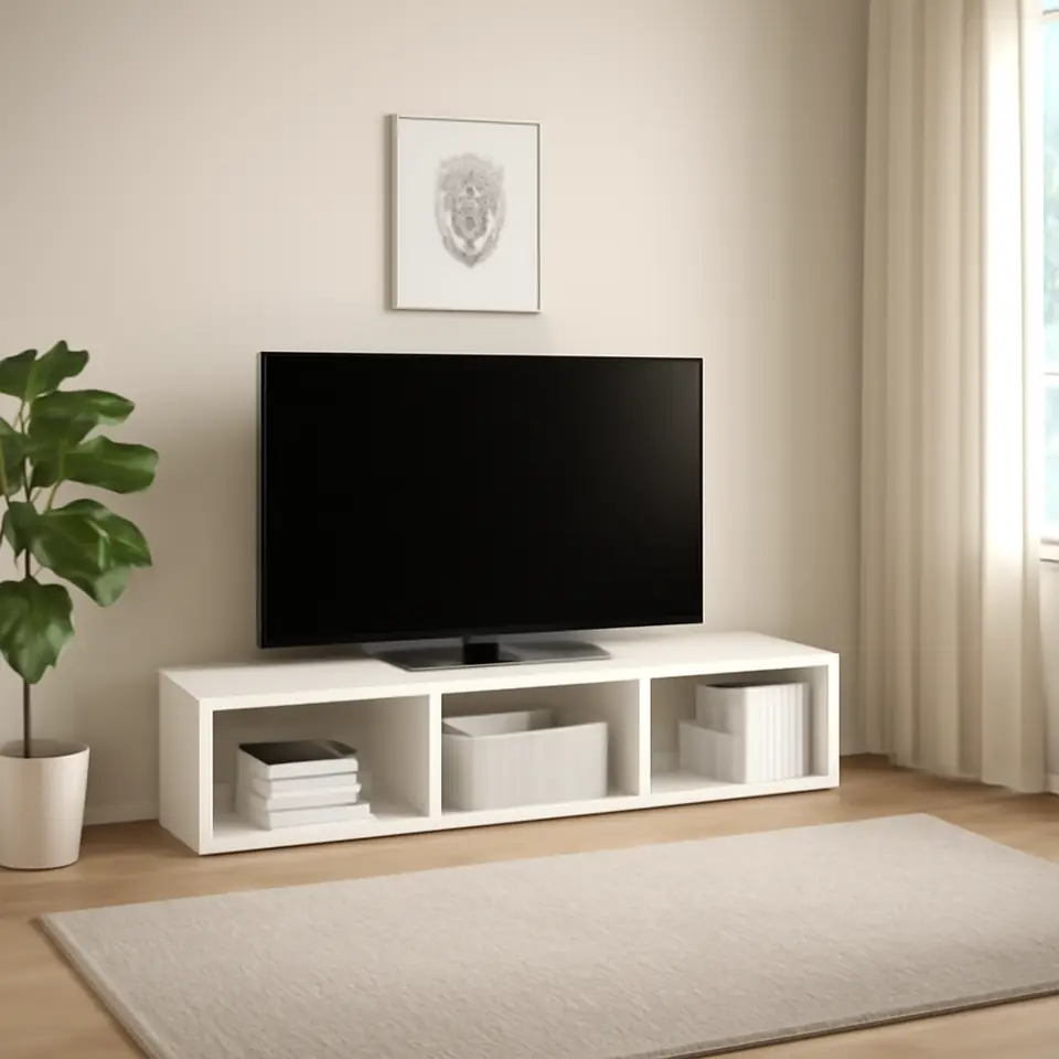 Møbelmontering BESTÅ Tv-bord, hvid, 180x40x38 cm | Professionel Møbelmontør