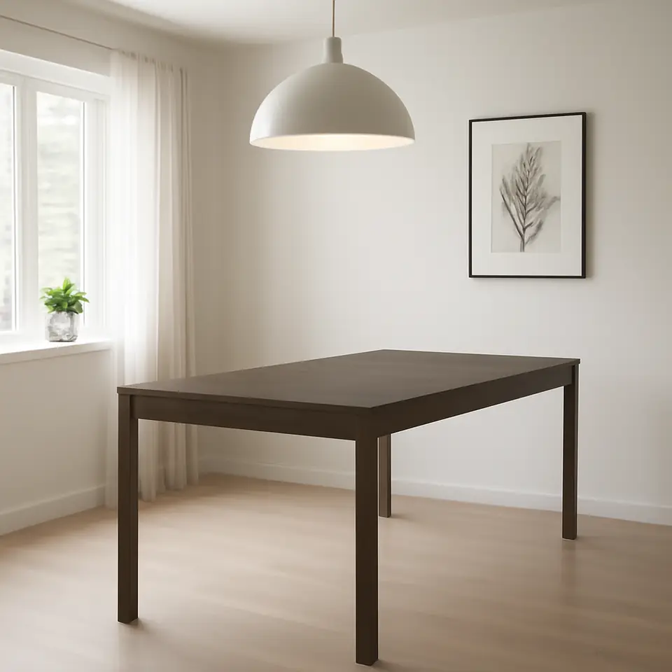 Møbelmontering TONSTAD Bord, brun egetræsfiner med bejdse, 200×85 cm | Billig & Hurtig i København