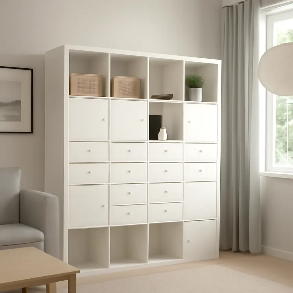 Møbelmontering KALLAX Reol med 10 indsatser, hvid, 182×182 cm | Fast Pris i Storkøbenhavn