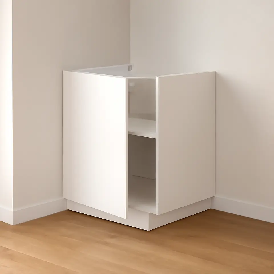 Møbelmontering ENHET Usk m hylde/låge, hvid, 60x62x75 cm | Samling af Møbler i Rødovre & Kbh