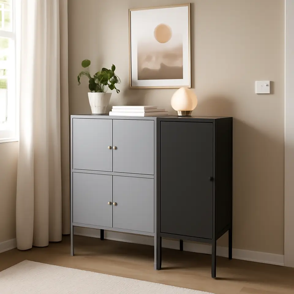 Møbelmontering LIXHULT Skabskombination, grå/antracit, 95x35x92 cm | Samling af Møbler i Rødovre & Kbh
