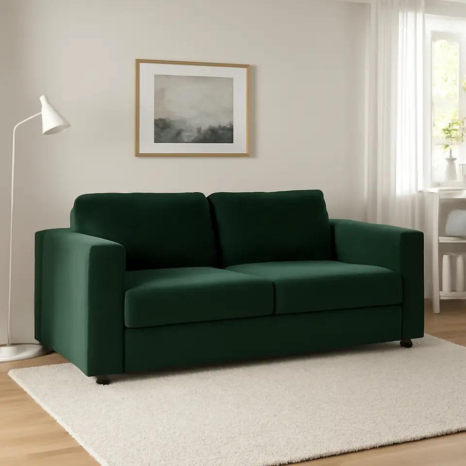 Møbelmontering VIMLE 2-pers. sofa, Djuparp mørkegrøn | Billig & Hurtig i København