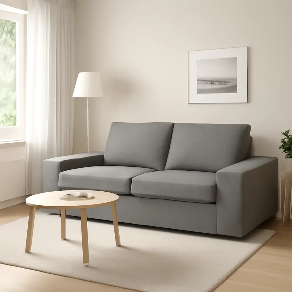Møbelmontering KIVIK 2-pers. sofa, Tibbleby beige/grå | Professionel Møbelmontør