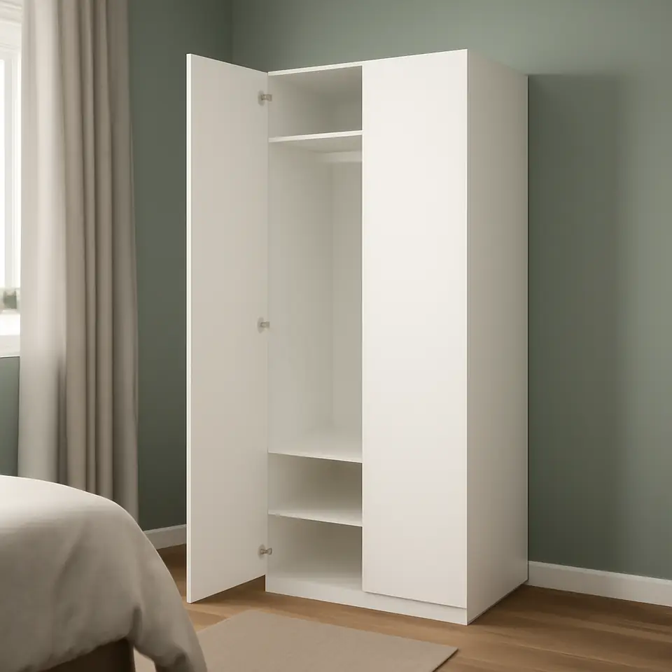 Møbelmontering PAX / FORSAND Garderobeskab, hvid/hvid, 100x60x236 cm | Billig & Hurtig i København