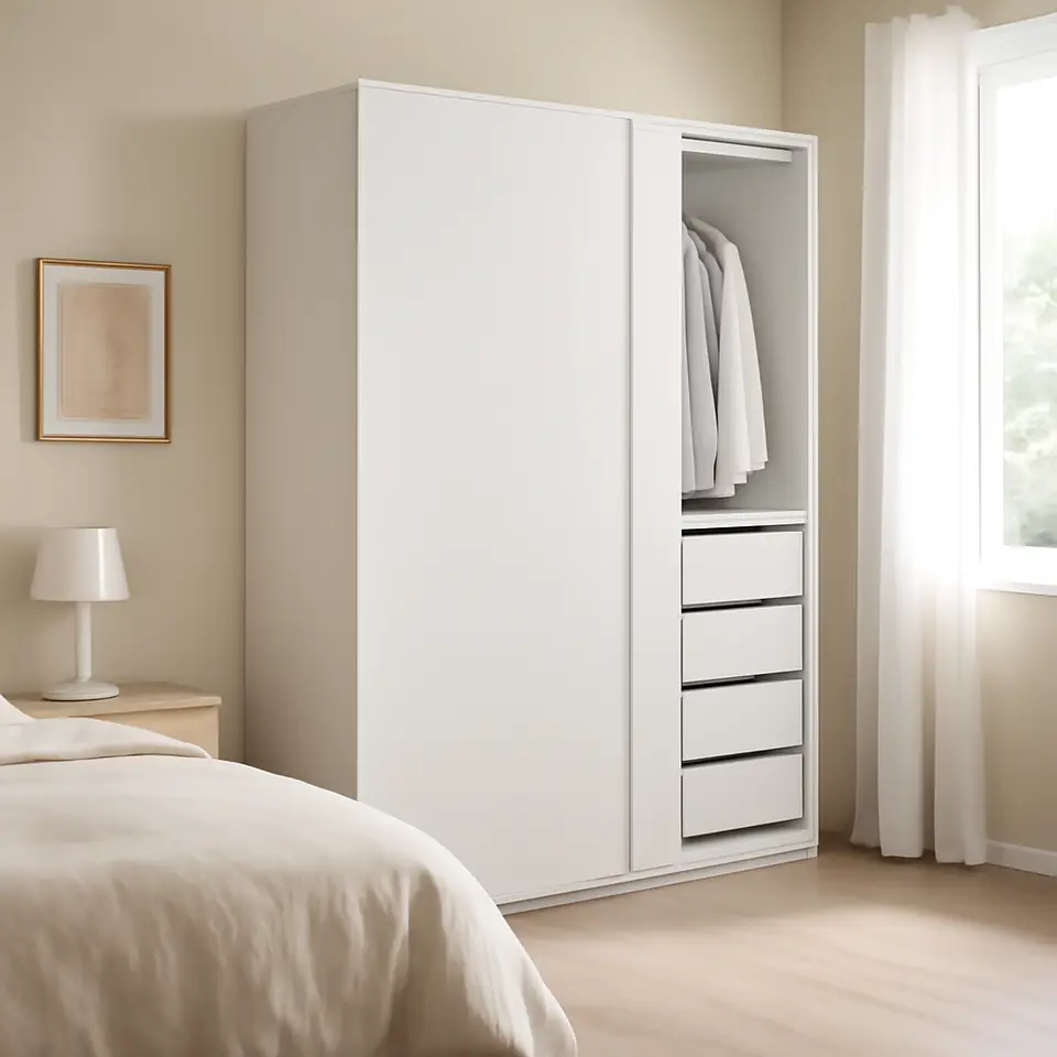 Møbelmontering PAX / HASVIK Garderobekombination, hvid/hvid, 150x66x201 cm | Samling af Møbler i Rødovre & Kbh