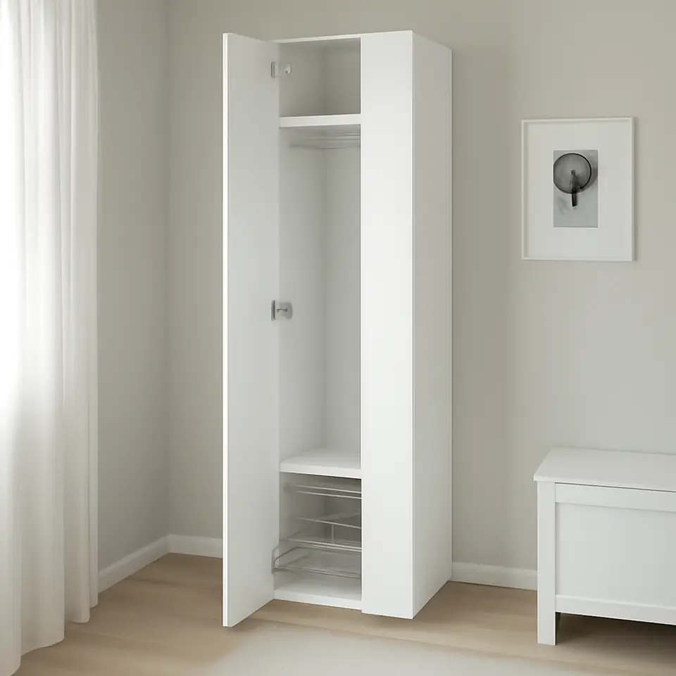 Møbelmontering SMÅSTAD Garderobeskab, hvid/hvid, 60x42x181 cm | Billig & Hurtig i København