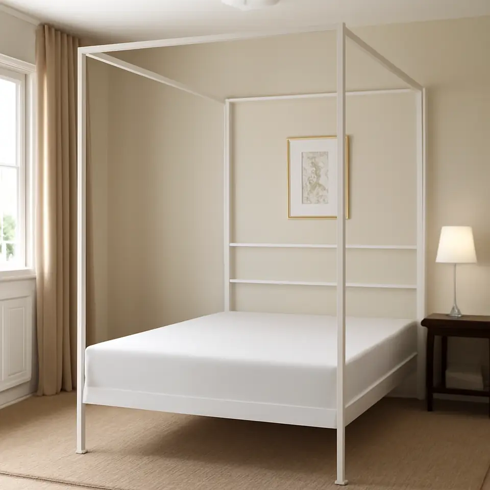 Møbelmontering VITARNA Stel til himmelseng, hvid/Luröy, 140×200 cm | Samling af Møbler i Rødovre & Kbh