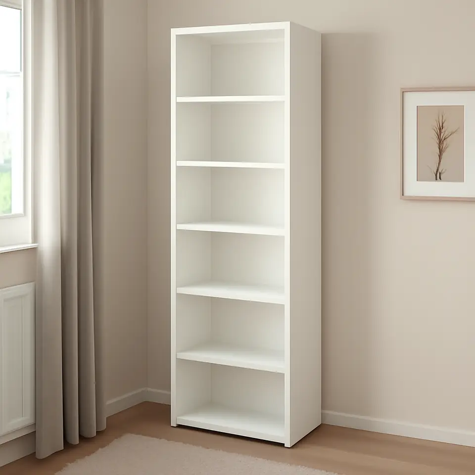 Møbelmontering BESTÅ Reol, med fem hylder/hvid, 60x40x193 cm | Billig & Hurtig i København