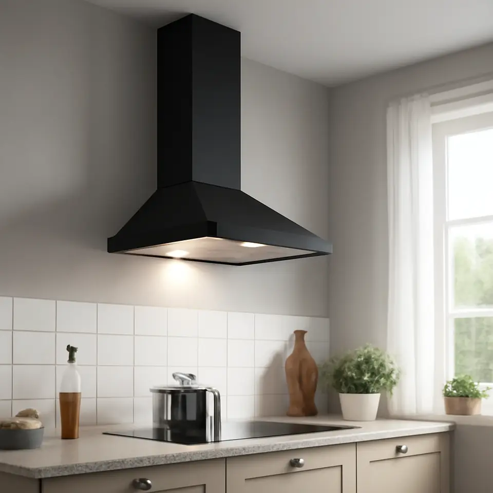 Møbelmontering MATÄLSKARE Vægmonteret emhætte, sort, 60 cm | Samling af Møbler i Rødovre & Kbh