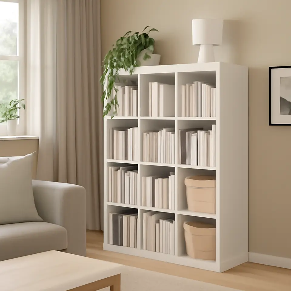 Møbelmontering KALLAX Reol, hvid, 112×147 cm | Professionel Møbelmontør