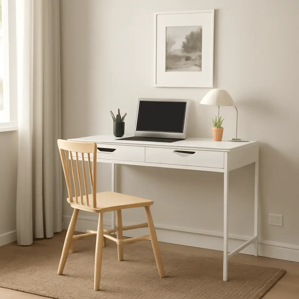 Møbelmontering ALEX Skrivebord, hvid, 100×48 cm | Fast Pris i Storkøbenhavn
