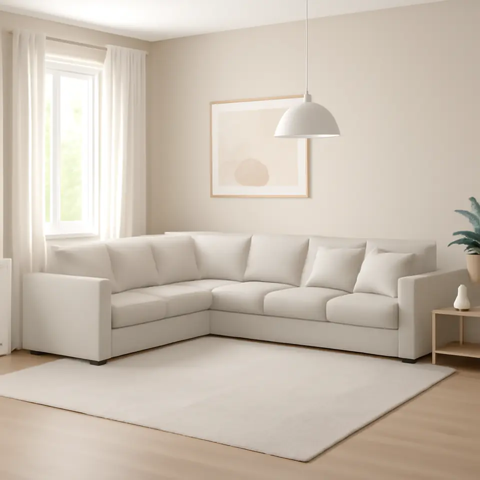 Møbelmontering VIMLE Hjørnesofa, 5-pers., Gunnared beige | Fast Pris i Storkøbenhavn