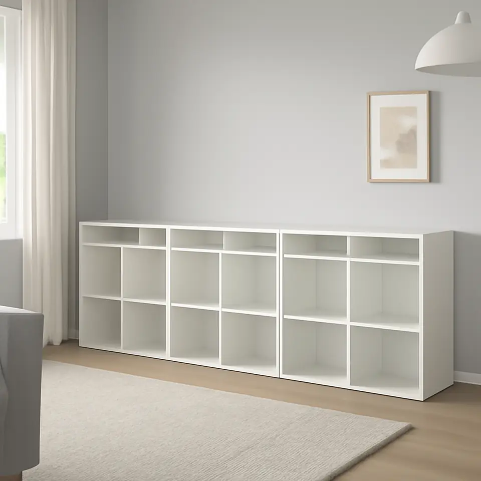 Møbelmontering VIHALS Reolkombination, hvid, 286x37x90 cm | Samling af Møbler i Rødovre & Kbh