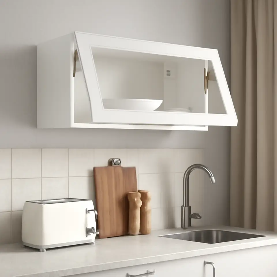 Møbelmontering METOD Vægskab horisontalt med vitrinelåge, hvid/Hejsta hvidt, klart glas, 80×40 cm | Få et tilbud i dag