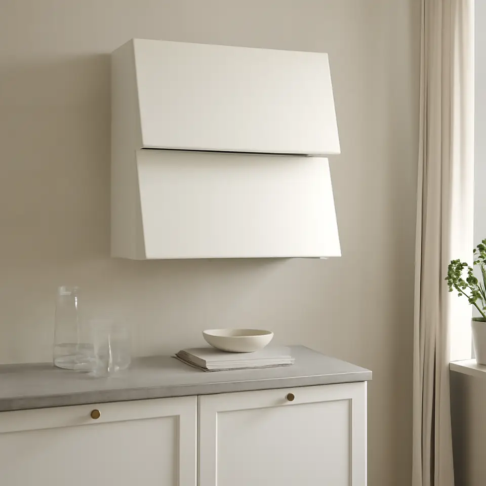 Møbelmontering METOD Horisontalt vægskab med 2 låger, hvid/Vallstena hvid, 80×80 cm | Professionel Møbelmontør