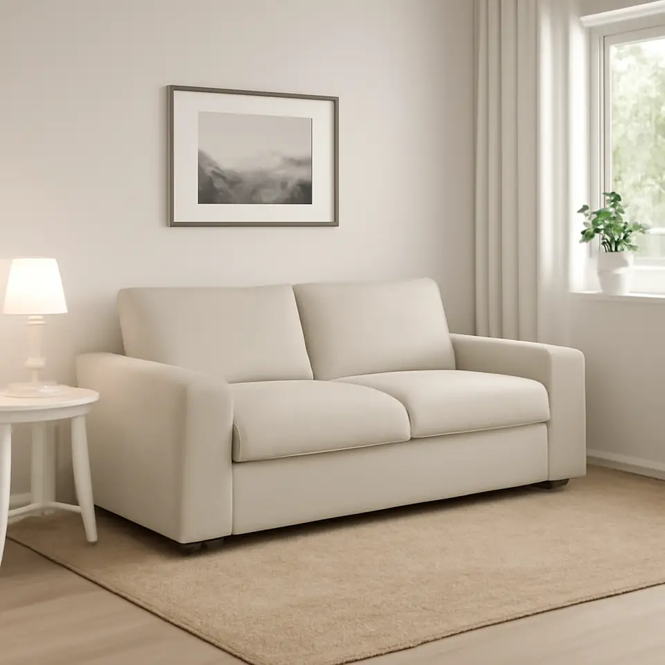 Møbelmontering VIMLE Sovesofa, med brede armlæn/Gunnared beige | Professionel Møbelmontør