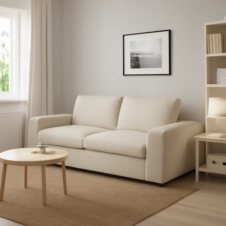 Møbelmontering VIMLE Sovesofa, med brede armlæn/Gunnared beige | Fast Pris i Storkøbenhavn