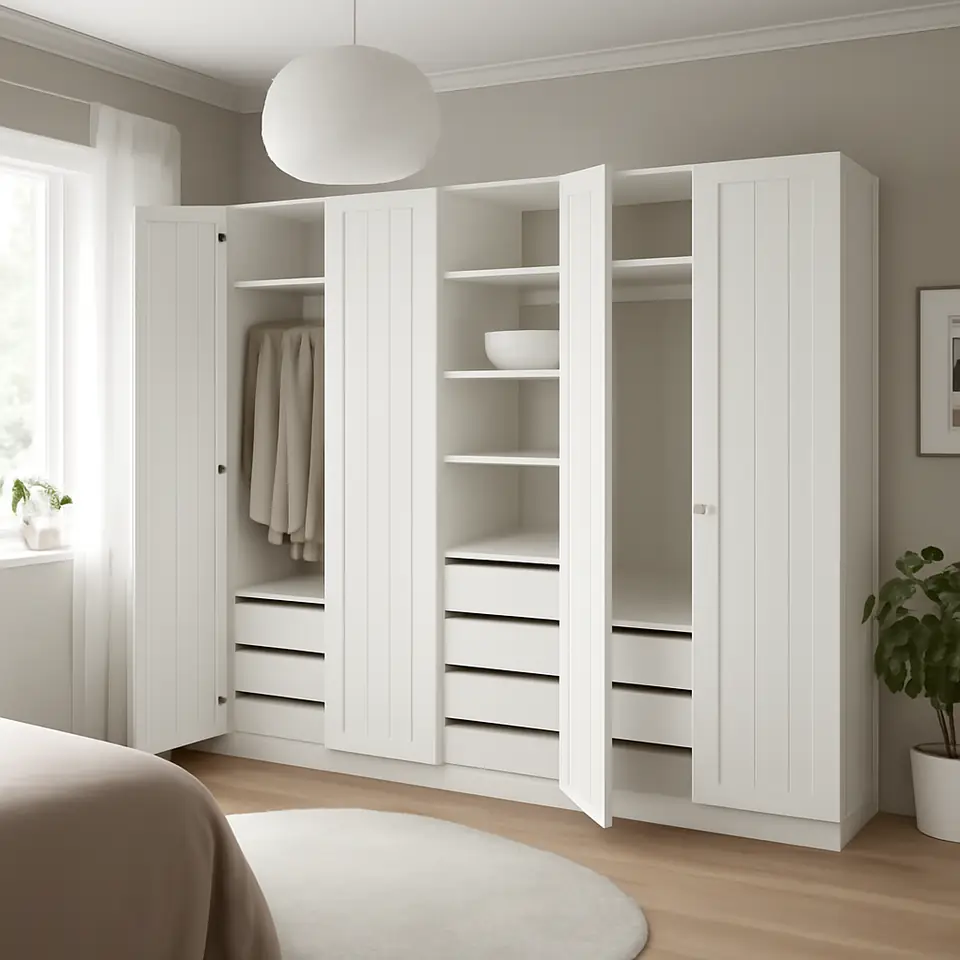 Møbelmontering PAX / GULLABERG Garderobekombination, hvid/hvid, 250x60x236 cm | Samling af Møbler i Rødovre & Kbh
