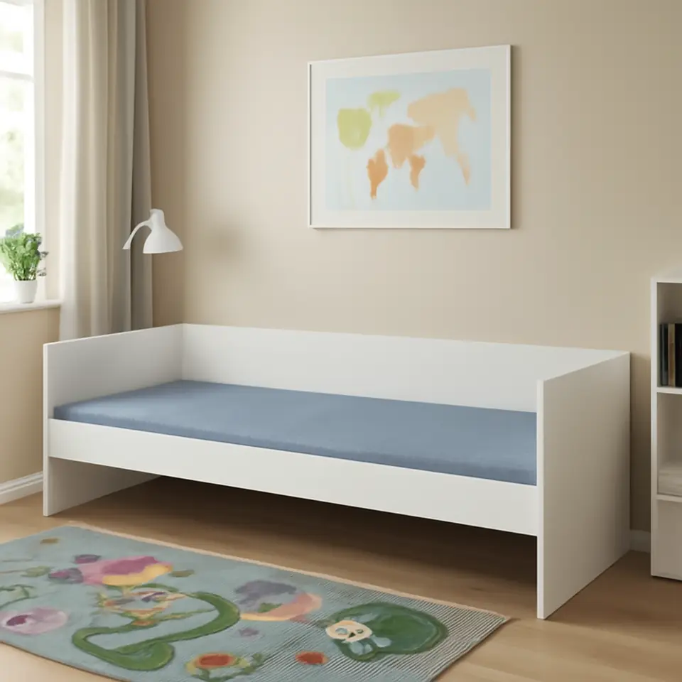 Møbelmontering VIHALS Sovesofa med 1 madras, hvid/Ågotnes fast, 80×200 cm | Professionel Møbelmontør
