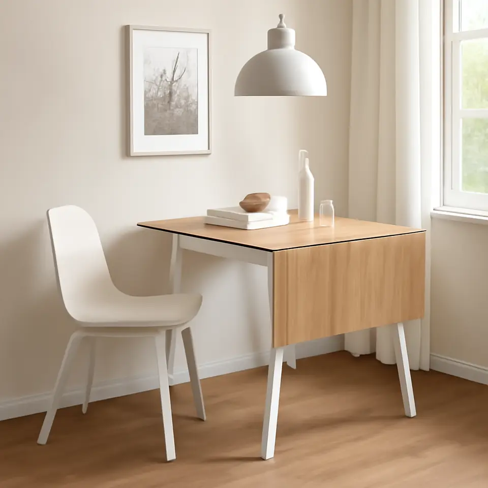 Møbelmontering IKEA PS 2012 Klapbord, bambus/hvid, 74/106/138×80 cm | Få et tilbud i dag