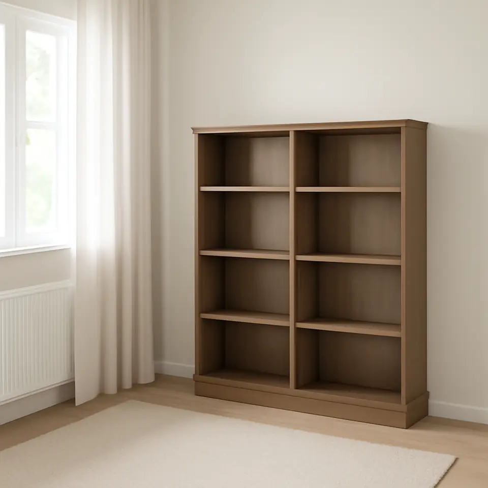 Møbelmontering LANESUND Reol, gråbrun, 121x37x152 cm | Få et tilbud i dag