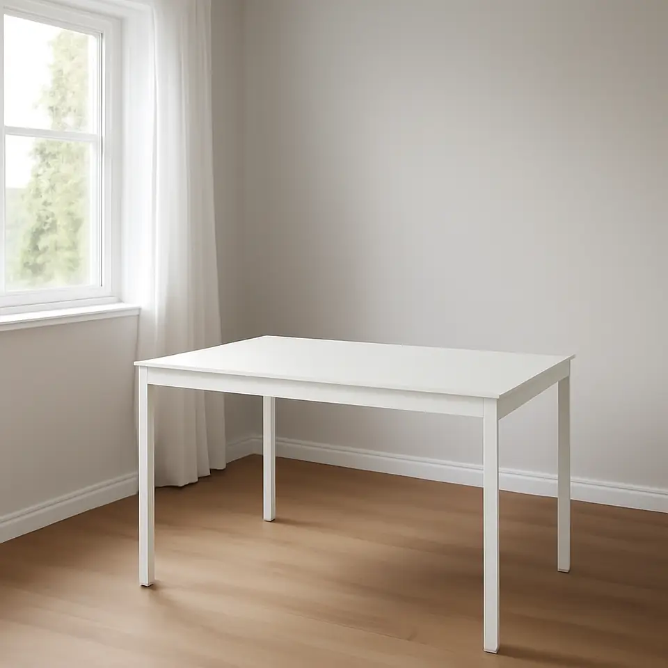 Møbelmontering VIHALS Bord med udtræk, hvid, 120/180×74 cm | Få et tilbud i dag