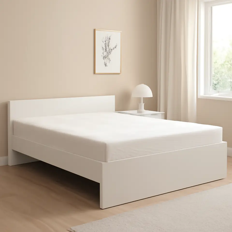 Møbelmontering VIHALS Sengestel, hvid, 140×200 cm | Professionel Møbelmontør