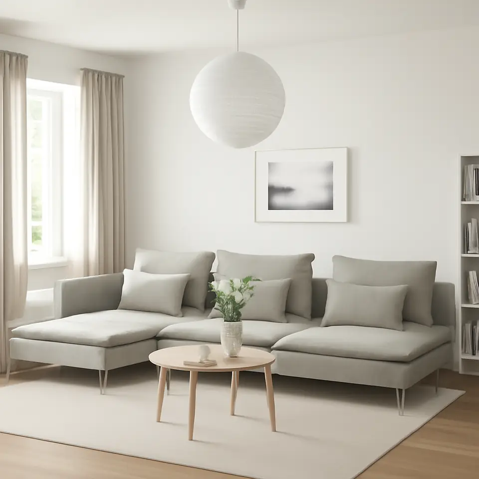 Møbelmontering SÖDERHAMN 4-pers. sofa, med chaiselong og åben ende/Viarp beige/brun | Samling af Møbler i Rødovre & Kbh
