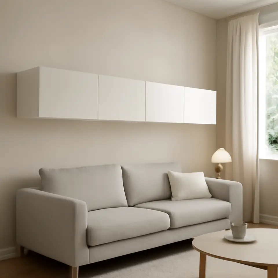 Møbelmontering PLATSA Vægopbevaring, hvid Fonnes/hvid, 240x42x40 cm | Professionel Møbelmontør