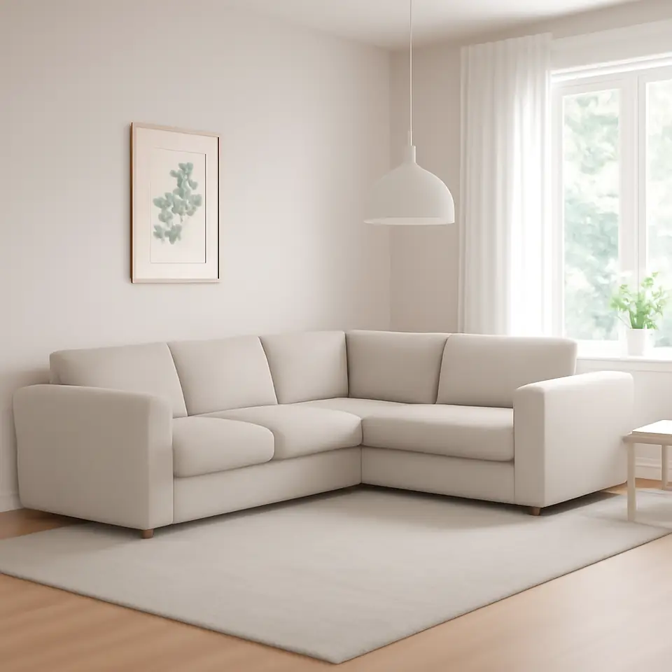 Møbelmontering VIMLE Hjørnesofa 4-pers., Gunnared beige | Få et tilbud i dag