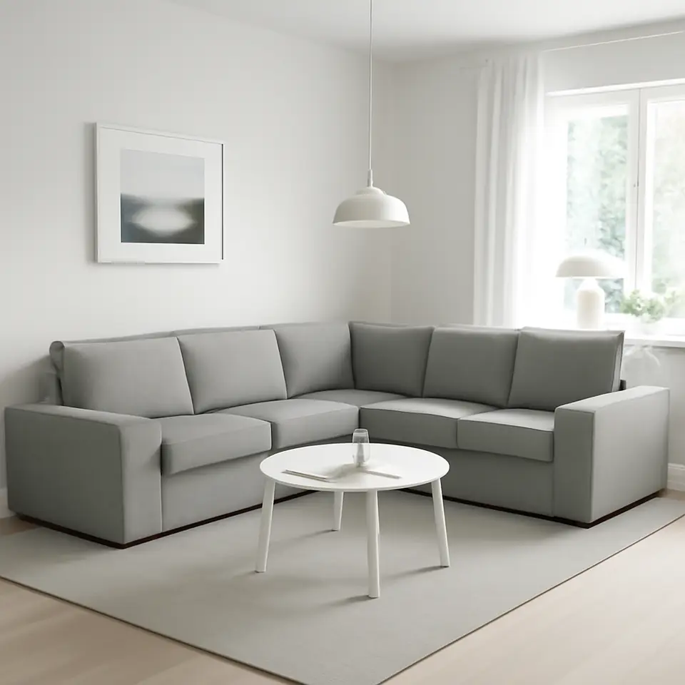 Møbelmontering KIVIK Hjørnesofa 4-pers., Tibbleby beige/grå | Få et tilbud i dag