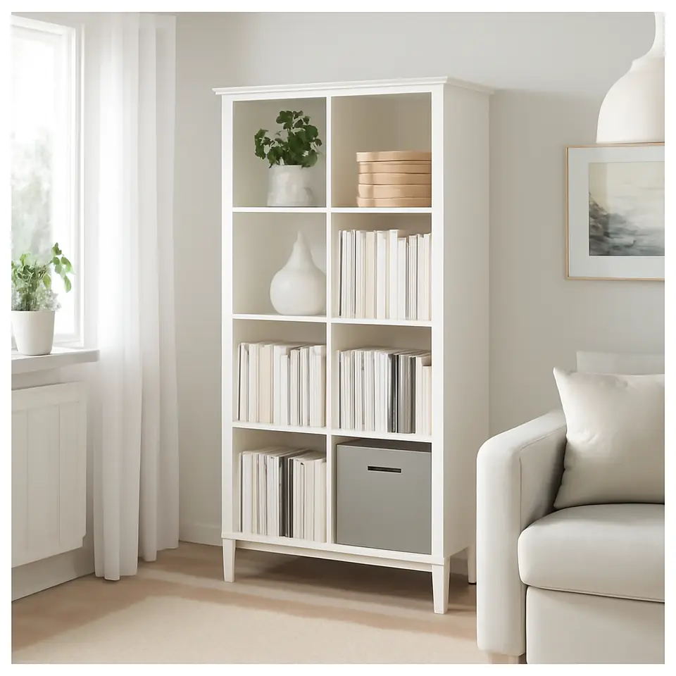 Møbelmontering KALLAX Reol med understel, hvid/hvid, 77×164 cm | Billig & Hurtig i København