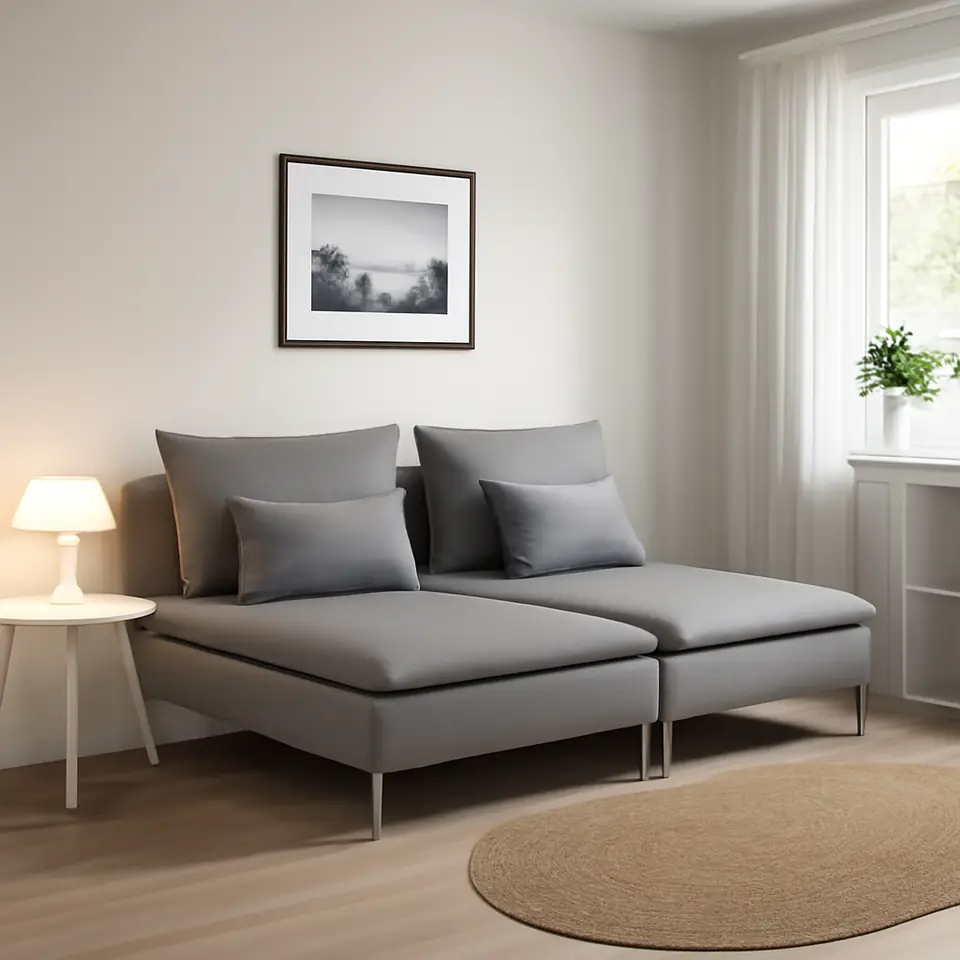 Møbelmontering SÖDERHAMN 2-pers. sofa med chaiselong, Tonerud grå | Samling af Møbler i Rødovre & Kbh