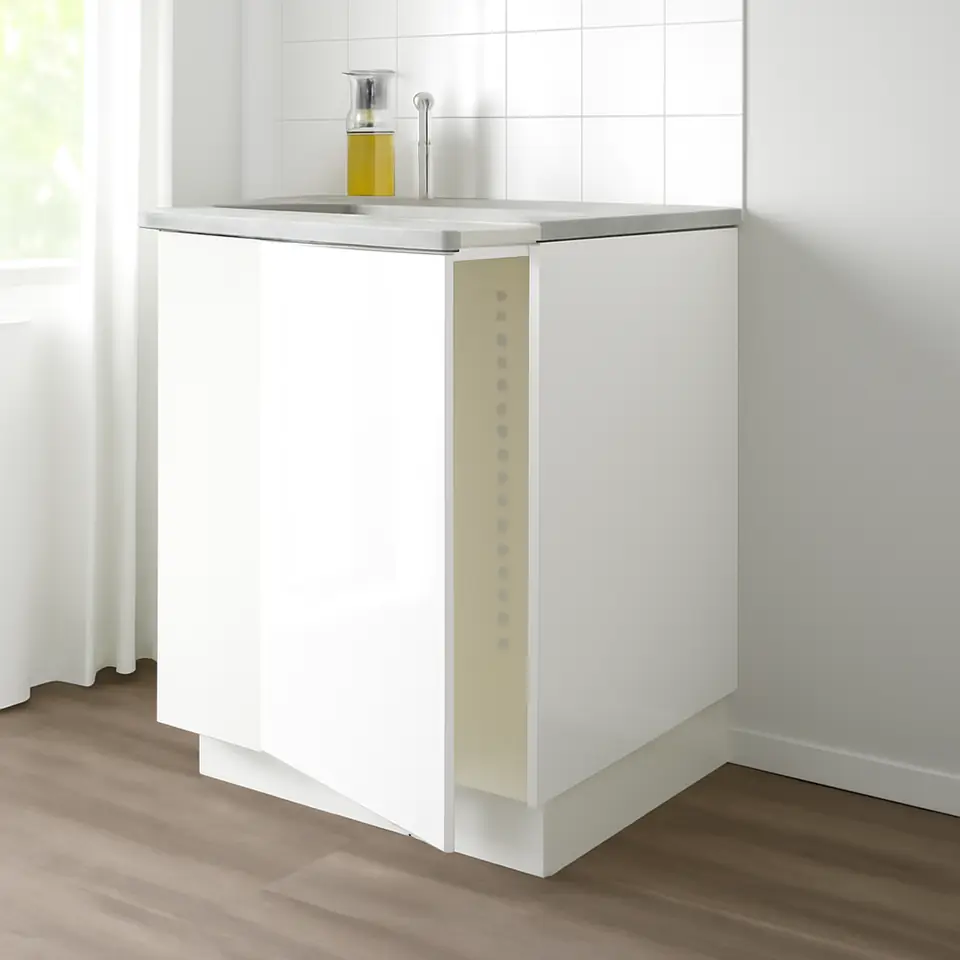 Møbelmontering METOD Underskab til vask/affaldssortering, hvid/Voxtorp højglans/hvid, 40×60 cm | Samling af Møbler i Rødovre & Kbh