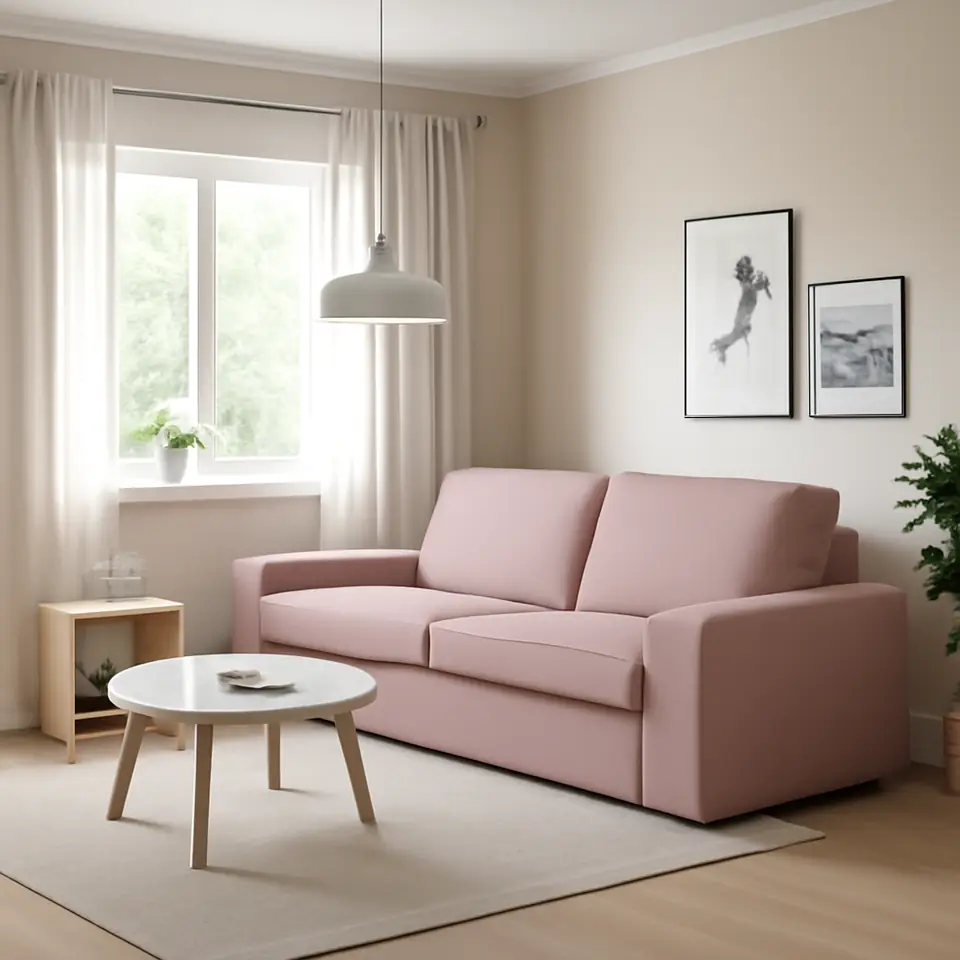 Møbelmontering KIVIK 3-pers. sofa, Gunnared lyserød | Fast Pris i Storkøbenhavn