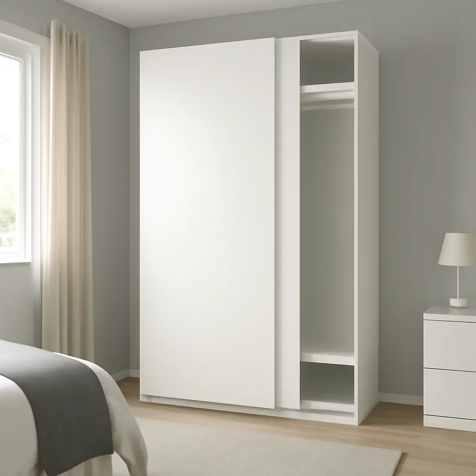 Møbelmontering PAX / HASVIK Garderobekombination, hvid/hvid, 150x66x236 cm | Professionel Møbelmontør
