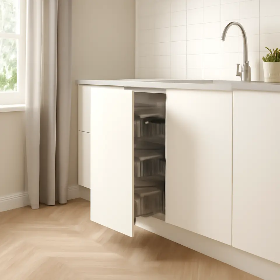 Møbelmontering METOD Underskab med trådkurve, hvid/Vallstena hvid, 40×60 cm | Professionel Møbelmontør