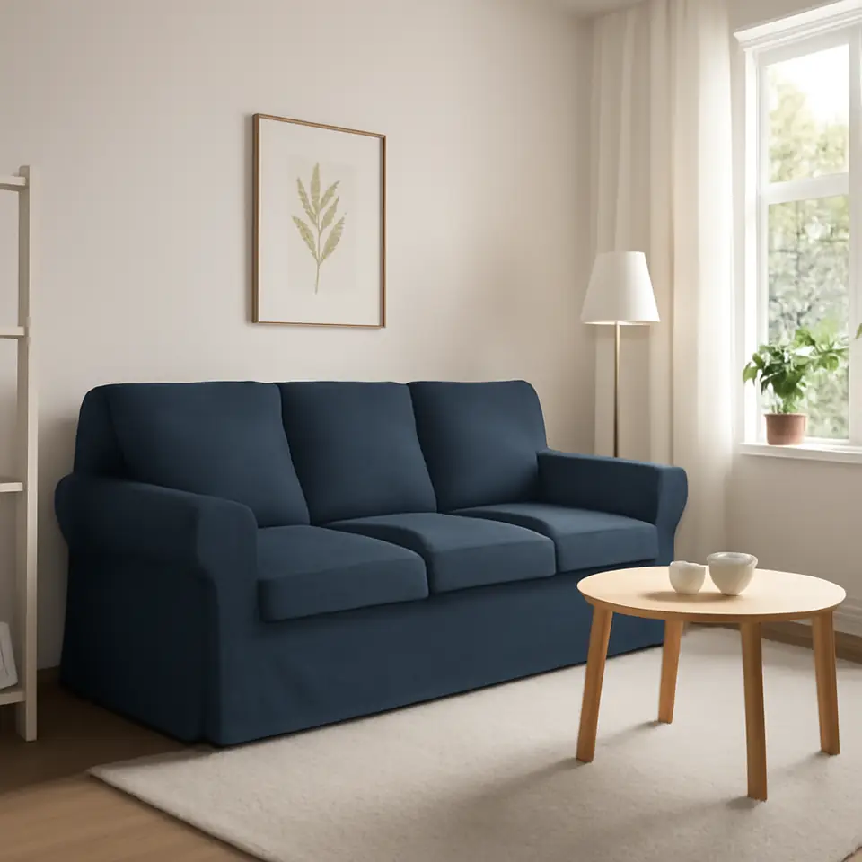 Møbelmontering EKTORP 3-pers. sofa, Kilanda mørkeblå | Professionel Møbelmontør