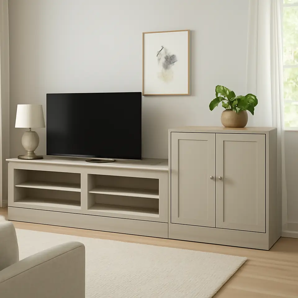 Møbelmontering HAVSTA Tv-møbel, kombination, gråbeige, 241x47x89 cm | Samling af Møbler i Rødovre & Kbh