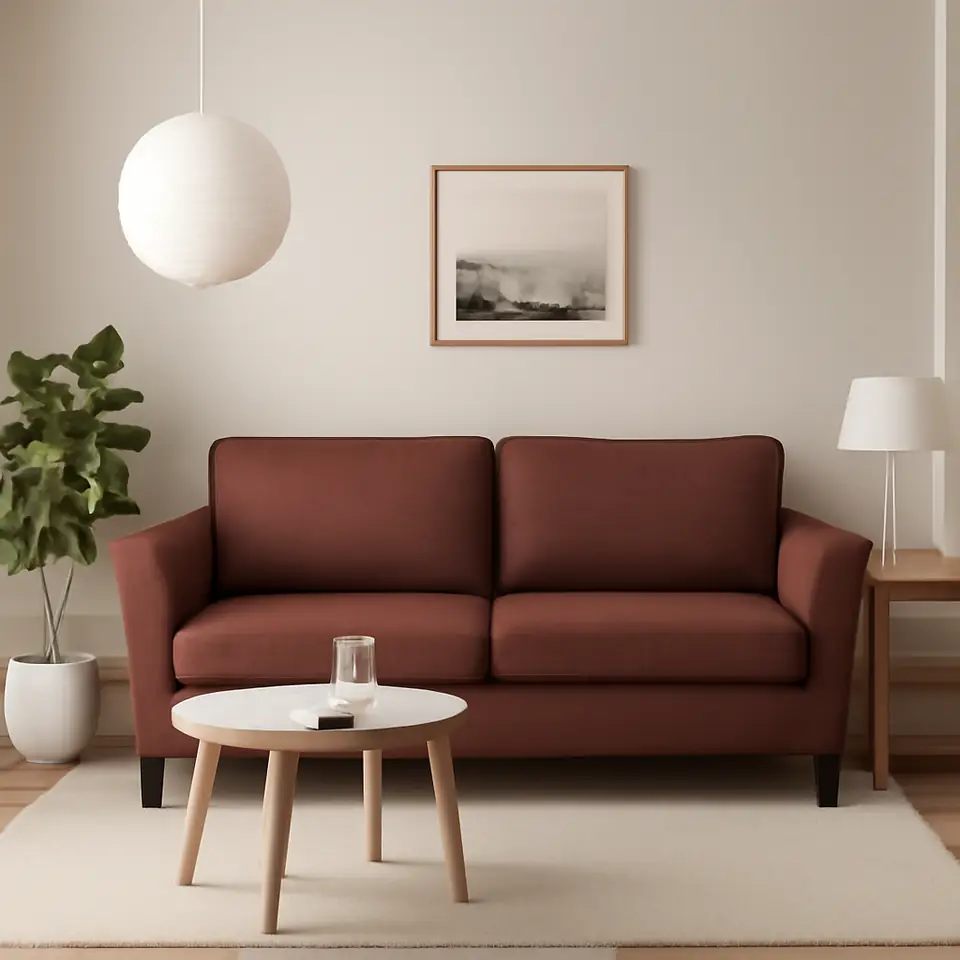 Møbelmontering EKHOLMA 3-pers. sofa, Kilanda rødbrun | Fast Pris i Storkøbenhavn