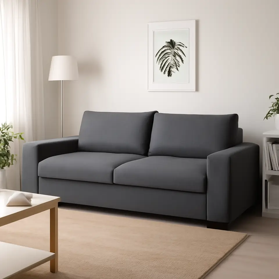 Møbelmontering VIMLE Sovesofa, med brede armlæn/Gunnared mellemgrå | Fast Pris i Storkøbenhavn