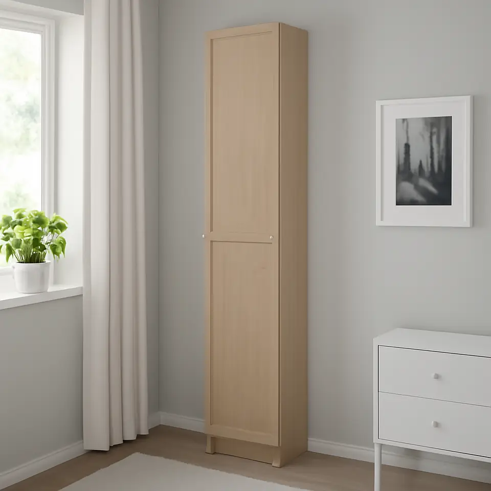Møbelmontering BILLY / OXBERG Reol med døre, egetræsmønstret, 40x30x202 cm | Samling af Møbler i Rødovre & Kbh