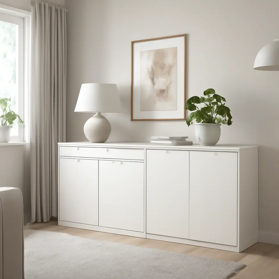 Møbelmontering TONSTAD Opbevaringskombination, råhvid, 201x47x91 cm | Samling af Møbler i Rødovre & Kbh