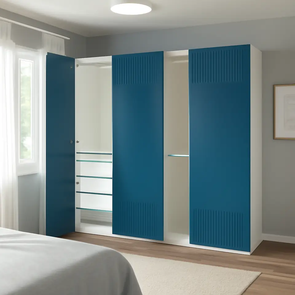 Møbelmontering PAX / FYRUDDEN Garderobekombination, hvid/hvid, 200x60x201 cm | Samling af Møbler i Rødovre & Kbh